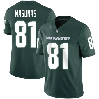 Men's Michigan State Spartans Michael Masunas Football Jersey - Game Green