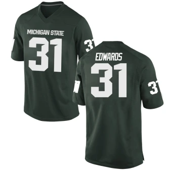 Youth Michigan State Spartans Deuce Edwards Football Jersey - Game Green