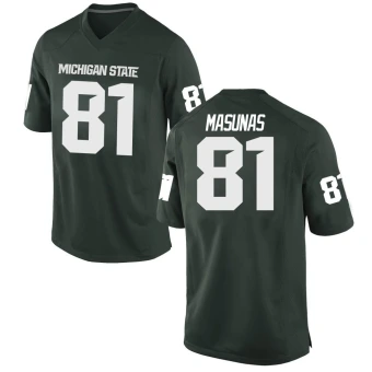 Youth Michigan State Spartans Michael Masunas Football Jersey - Game Green