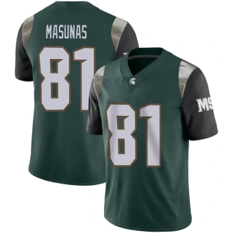 Youth Michigan State Spartans Michael Masunas Football Jersey - Limited Green